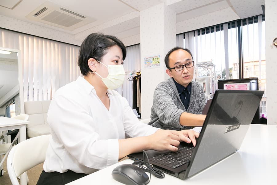 オンライン面接の様子